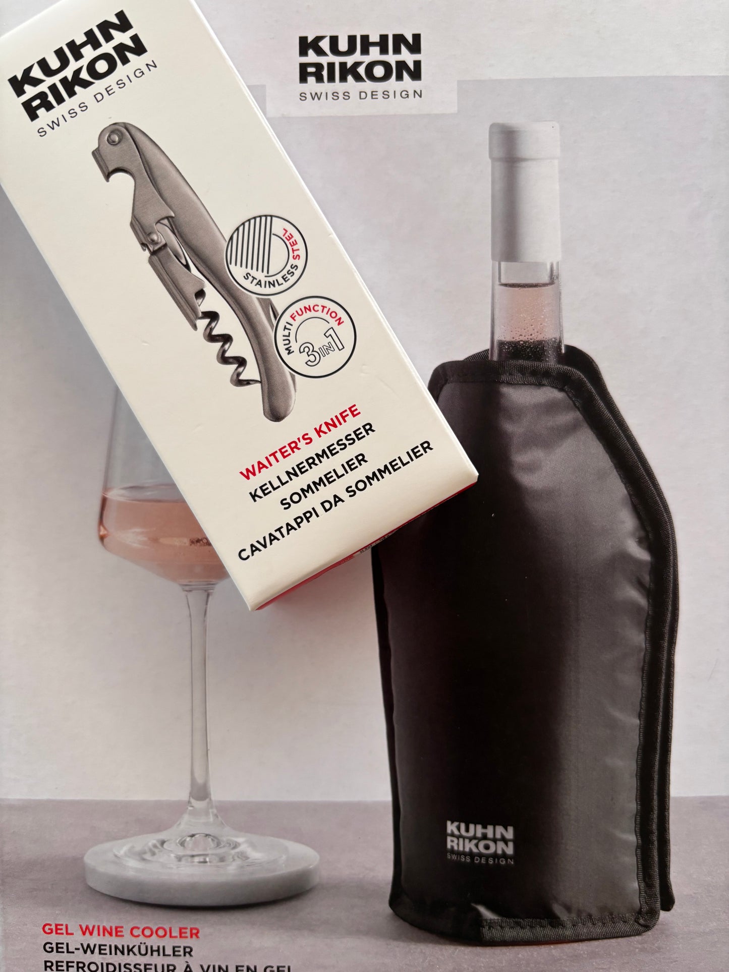 Kuhn Rikon Kühlmanschette mit Kellnermesser Geschenkset 7