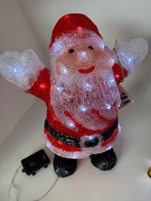 Weihnachtsmann Acryl 40 cm hoch