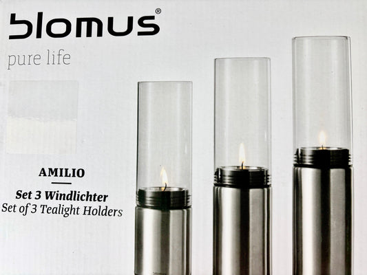 Blomus Windlichter 3er Set für Teelichter