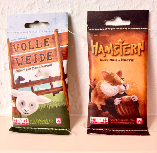 Volle Weide + Hamstern Nürnberger Spielkarten Verlag 2er Set Minnys