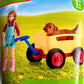 Schleich Farm World Mädchen mit Labrador und Bollerwagen