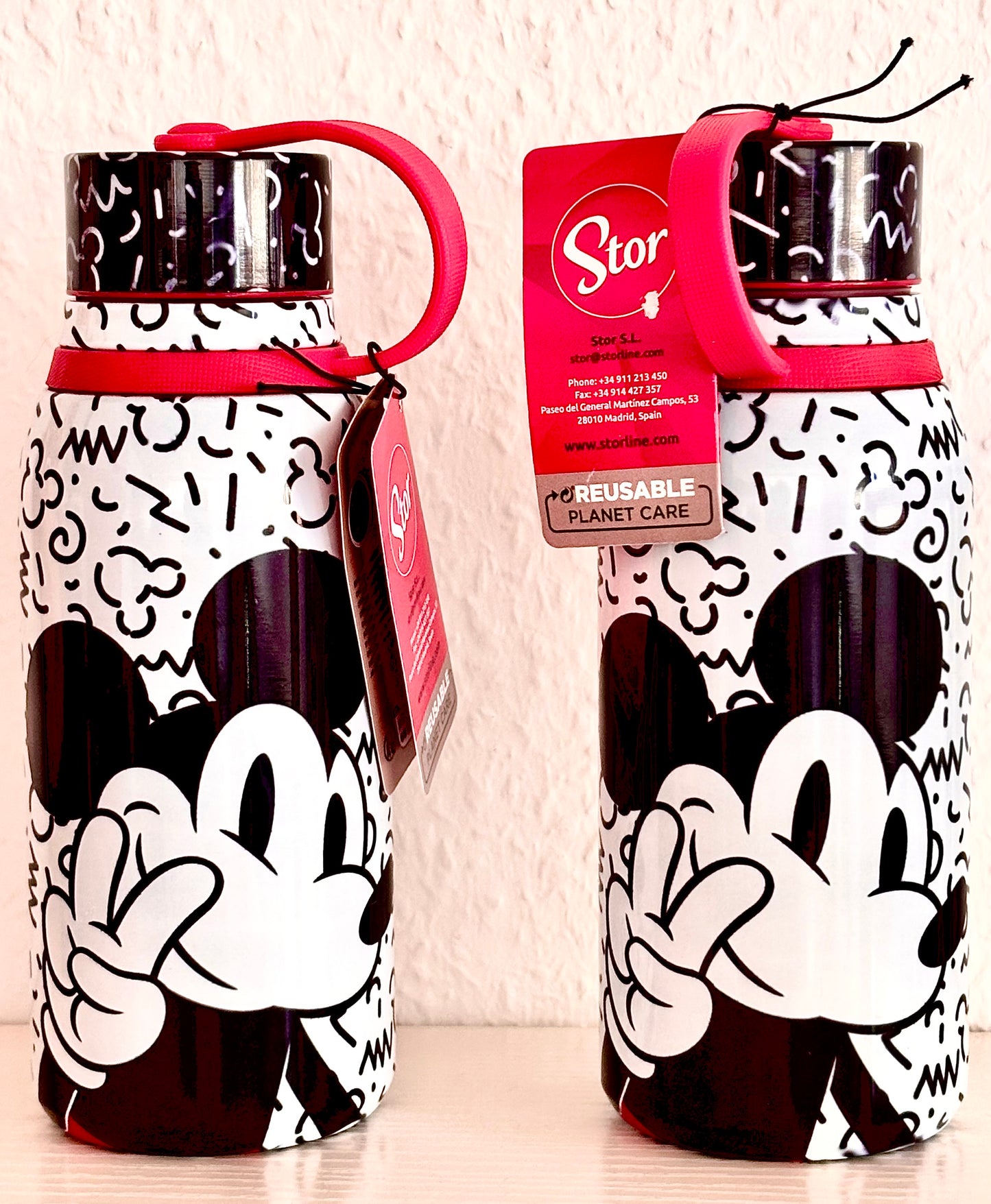Mickey Mouse Trinkflaschen Edelstahl 330ml 2er Set Feiertags-/WE-Schnapper 4