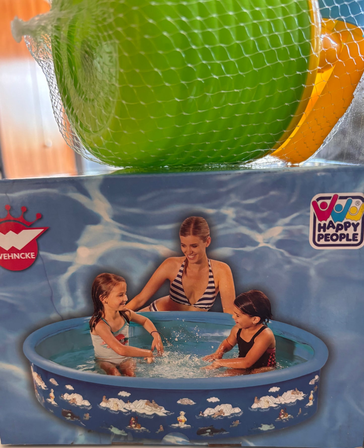 Geschenkset PlitschPlatsch Kinderpool von Wehncke + 4-tlg. Sandspielzeug WE-Schnapper 5