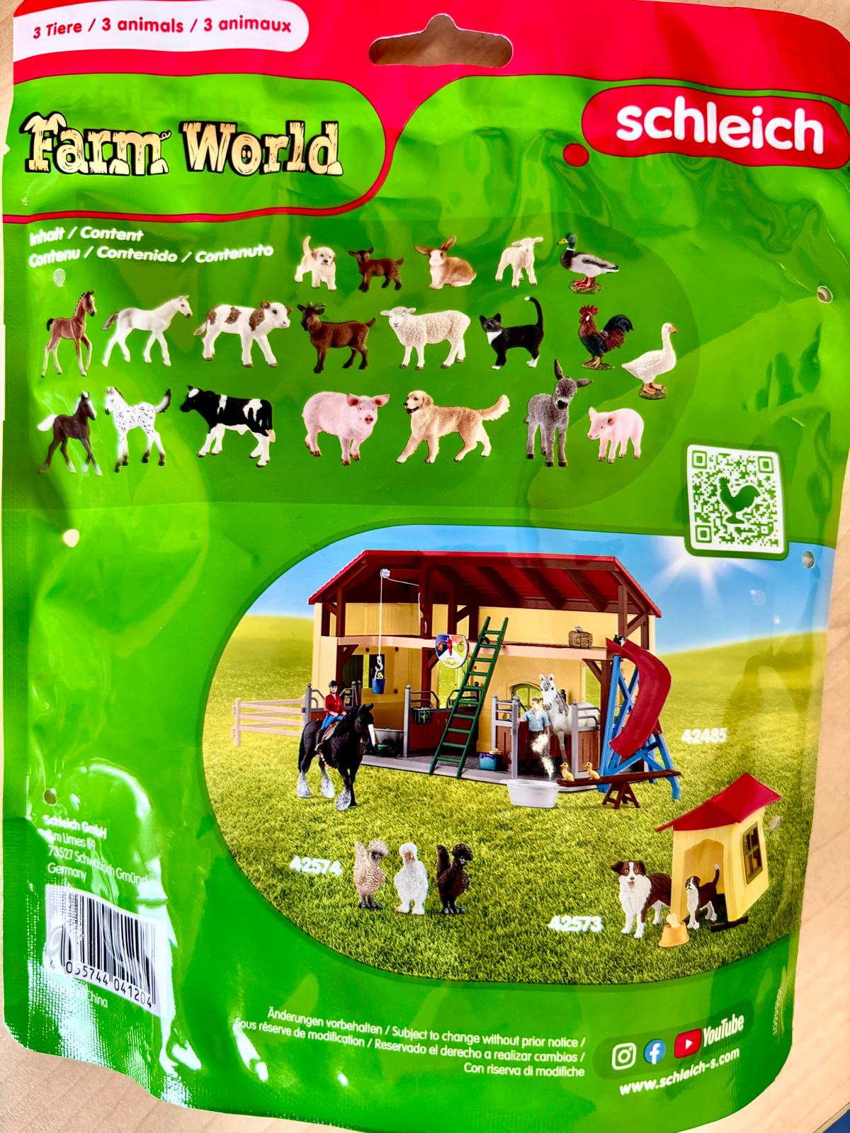 Schleich Überraschungstüte mit 3 Tieren